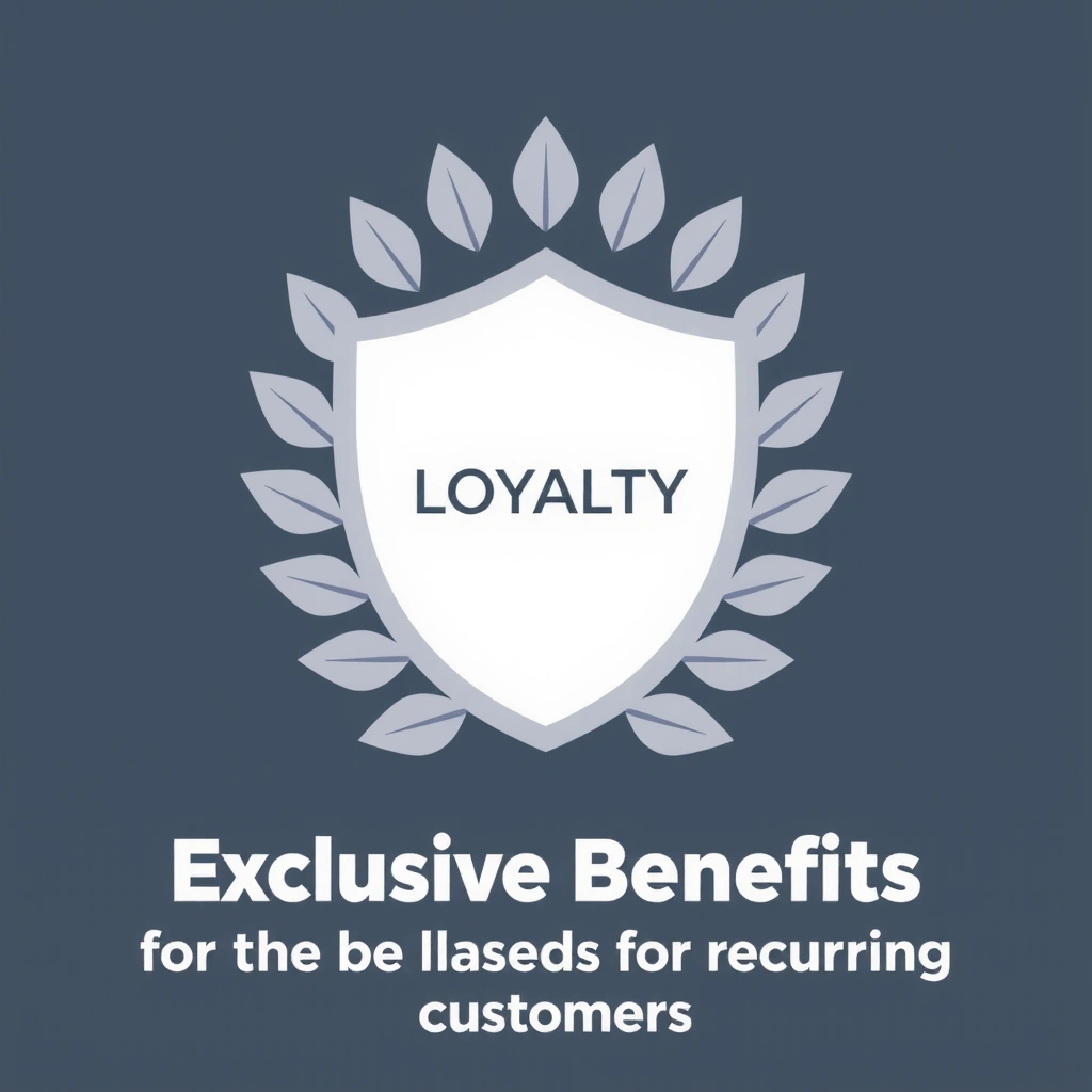 Icon representing a loyalty program or recurring customer benefit